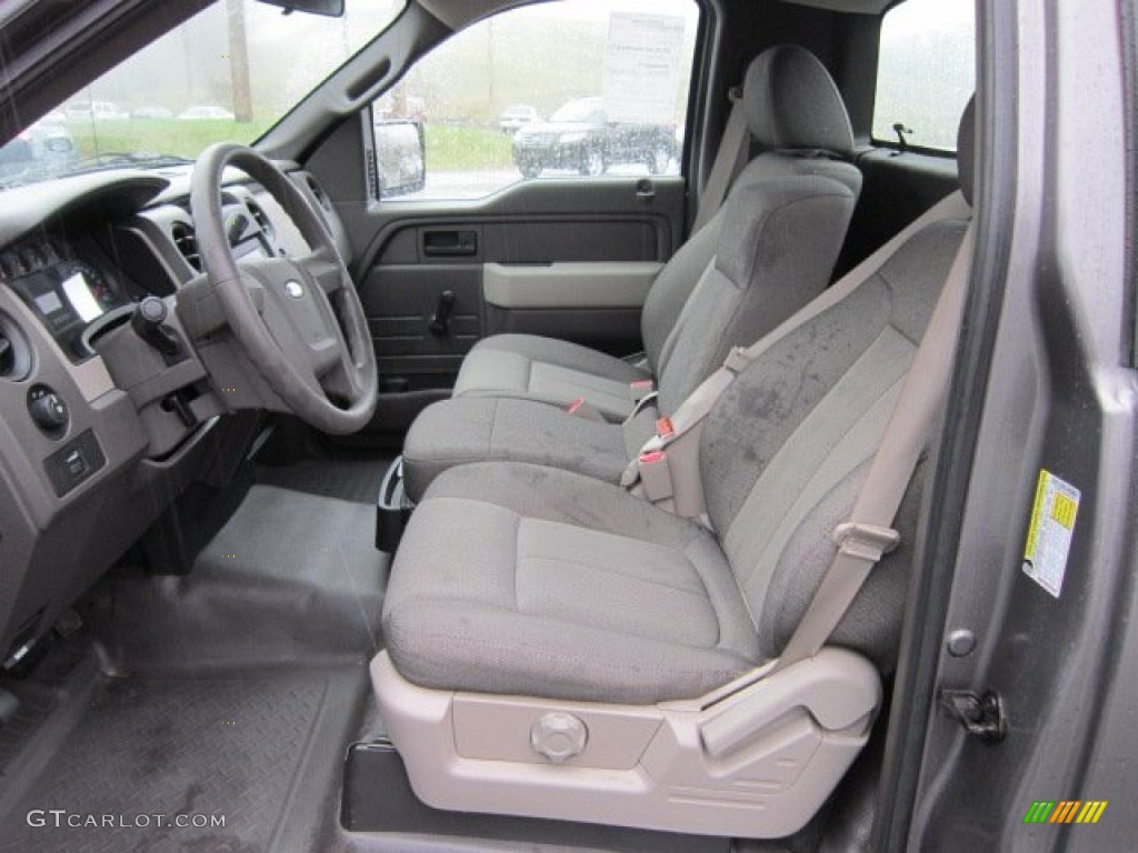 2010 F150 XL Regular Cab - Sterling Grey Metallic / Medium Stone photo #14