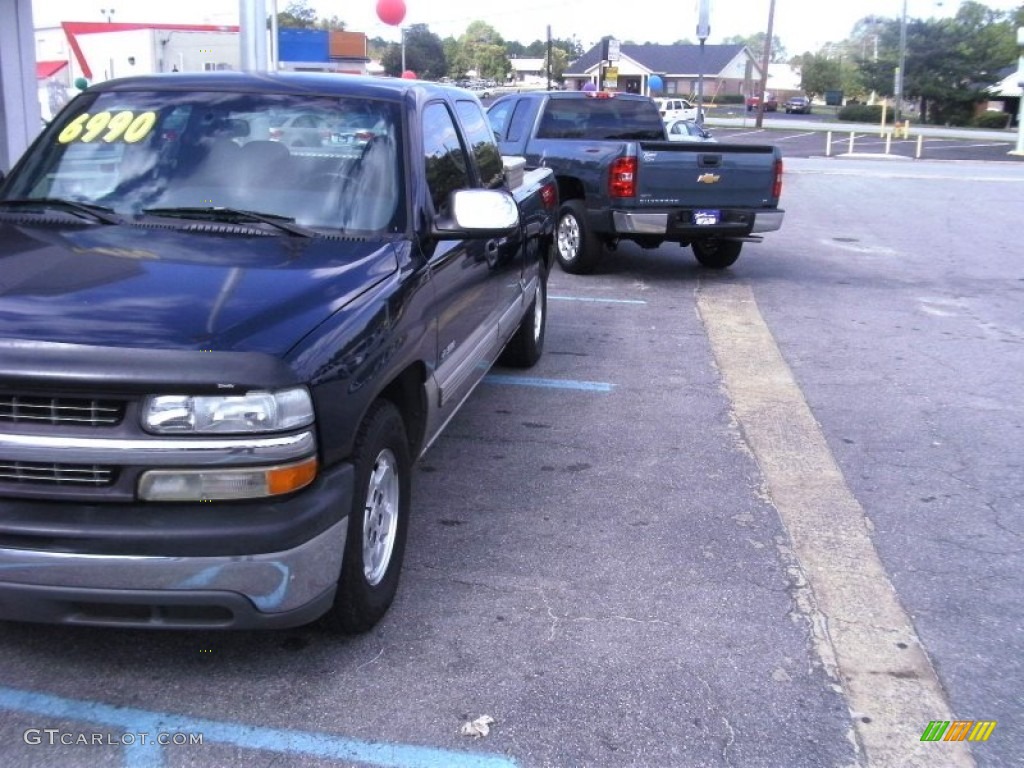 1999 Silverado 1500 LS Extended Cab - Indigo Blue Metallic / Blue photo #2