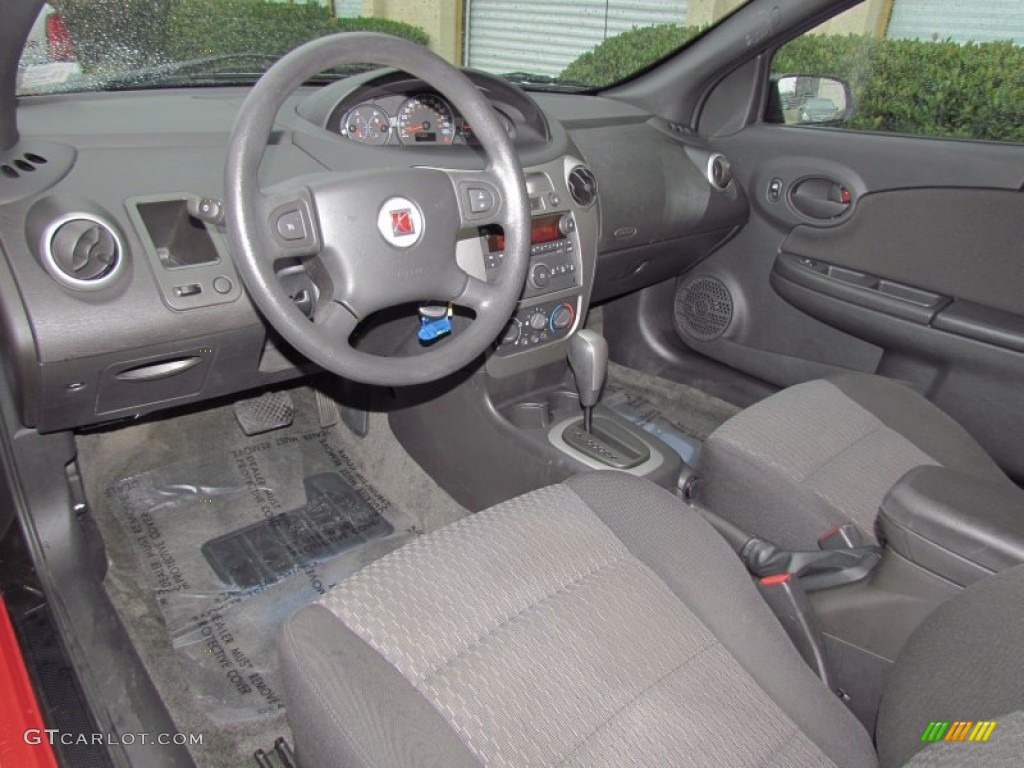 Black Interior 2006 Saturn ION 2 Quad Coupe Photo #56832443