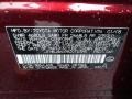 3R5: Royal Ruby Red Metallic 2008 Lexus ES 350 Color Code