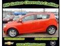 2012 Inferno Orange Metallic Chevrolet Sonic LT Hatch  photo #1