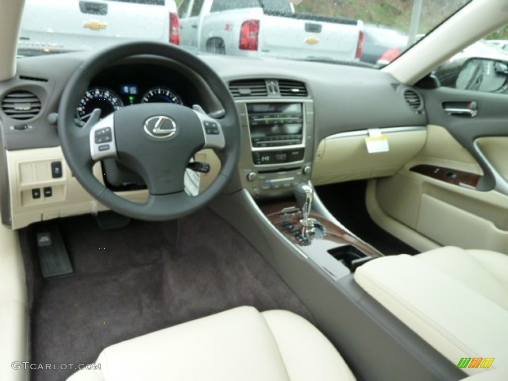 2012 Lexus IS 250 AWD Ecru Dashboard Photo #56834108