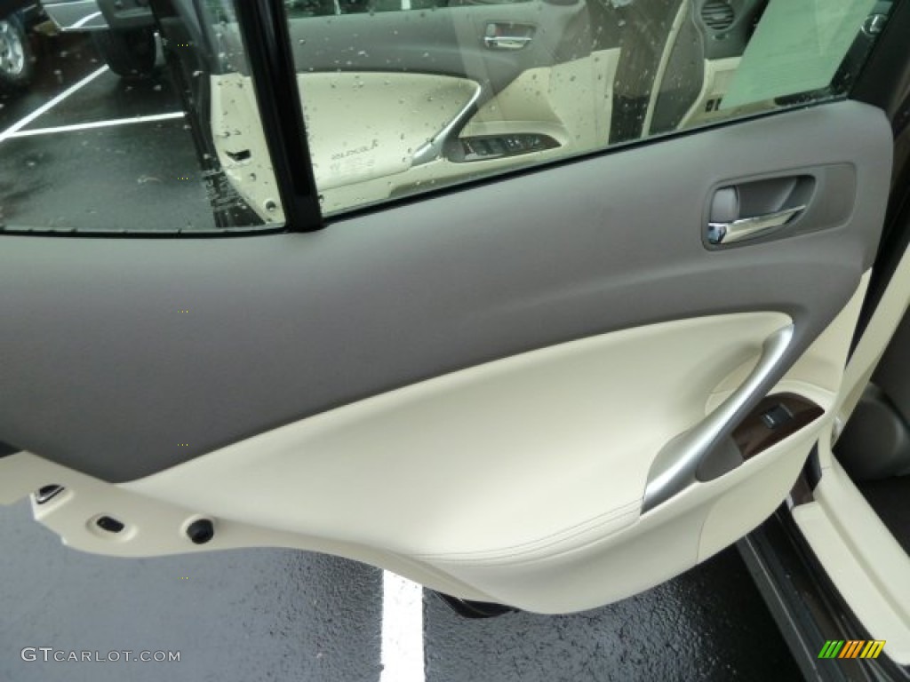 2012 Lexus IS 250 AWD Ecru Door Panel Photo #56834117