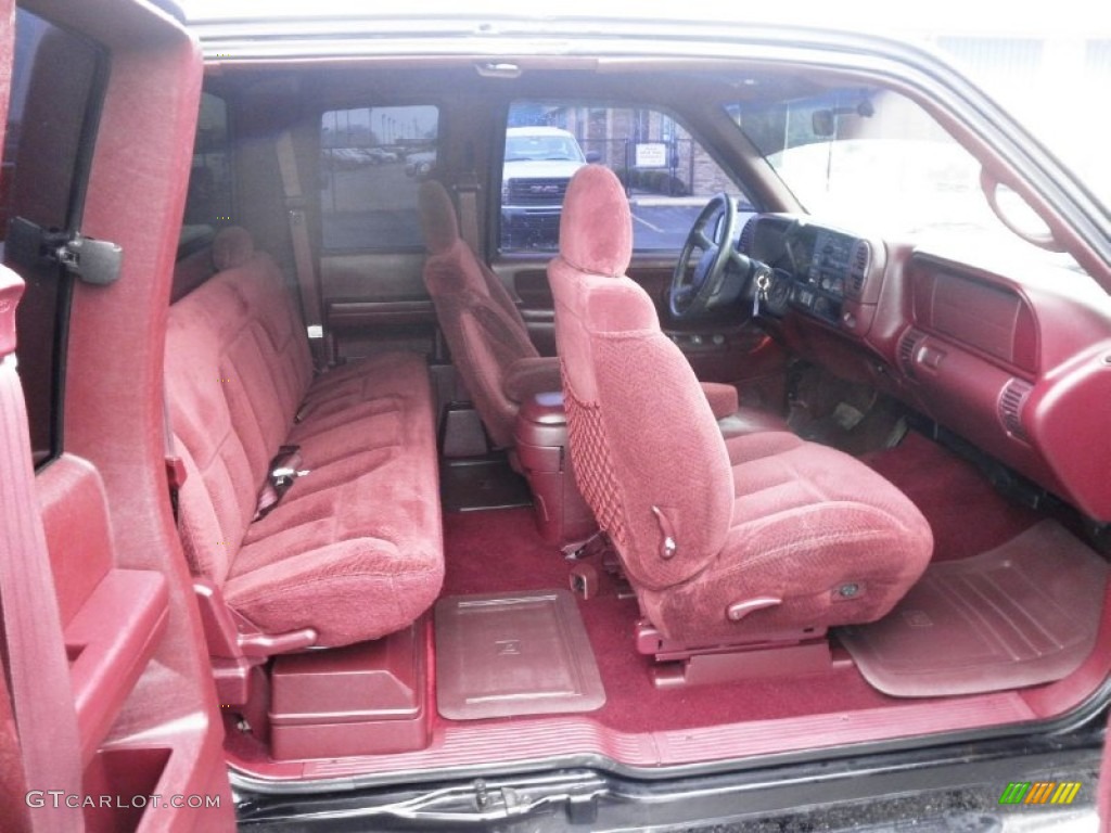Red Interior 1998 Chevrolet C/K K1500 Extended Cab 4x4 Photo #56834522