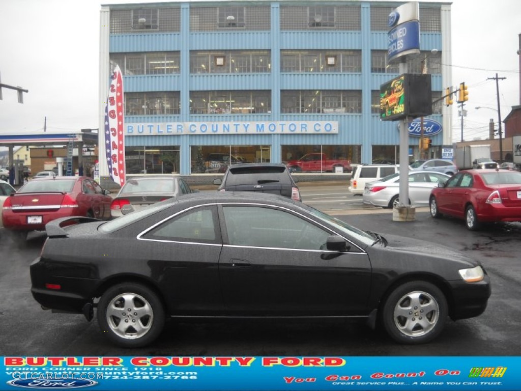 1999 Accord EX V6 Coupe - Flamenco Black Pearl / Charcoal photo #1