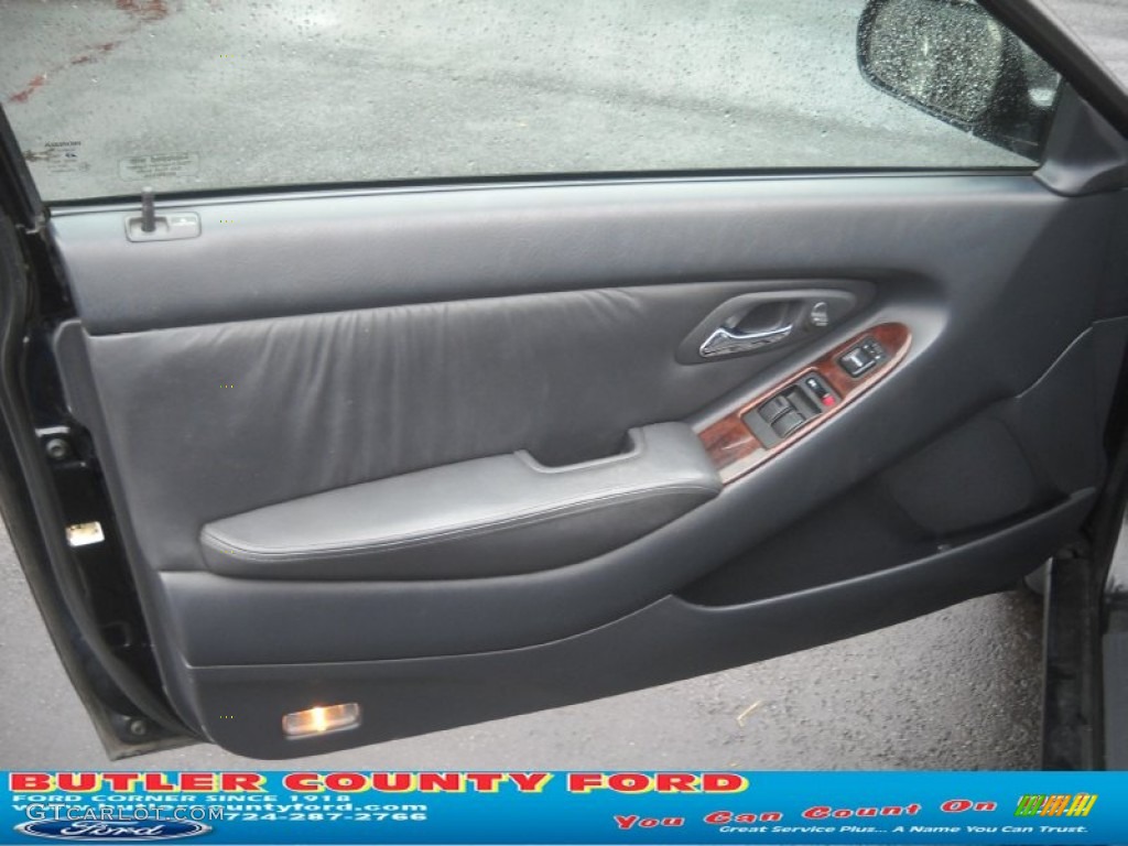 1999 Accord EX V6 Coupe - Flamenco Black Pearl / Charcoal photo #6
