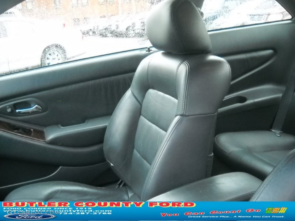 1999 Accord EX V6 Coupe - Flamenco Black Pearl / Charcoal photo #8