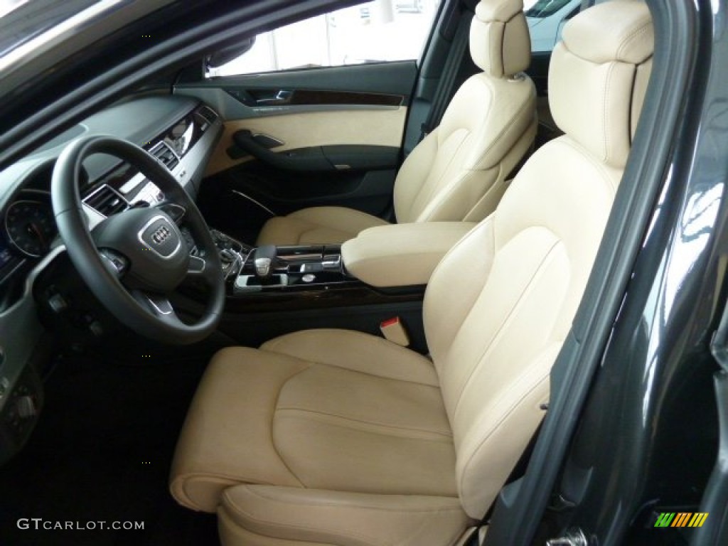 Velvet Beige Interior 2011 Audi A8 4.2 FSI quattro Photo #56836467