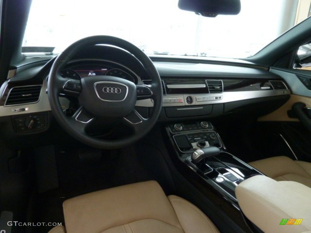 2011 Audi A8 4.2 FSI quattro Velvet Beige Dashboard Photo #56836484