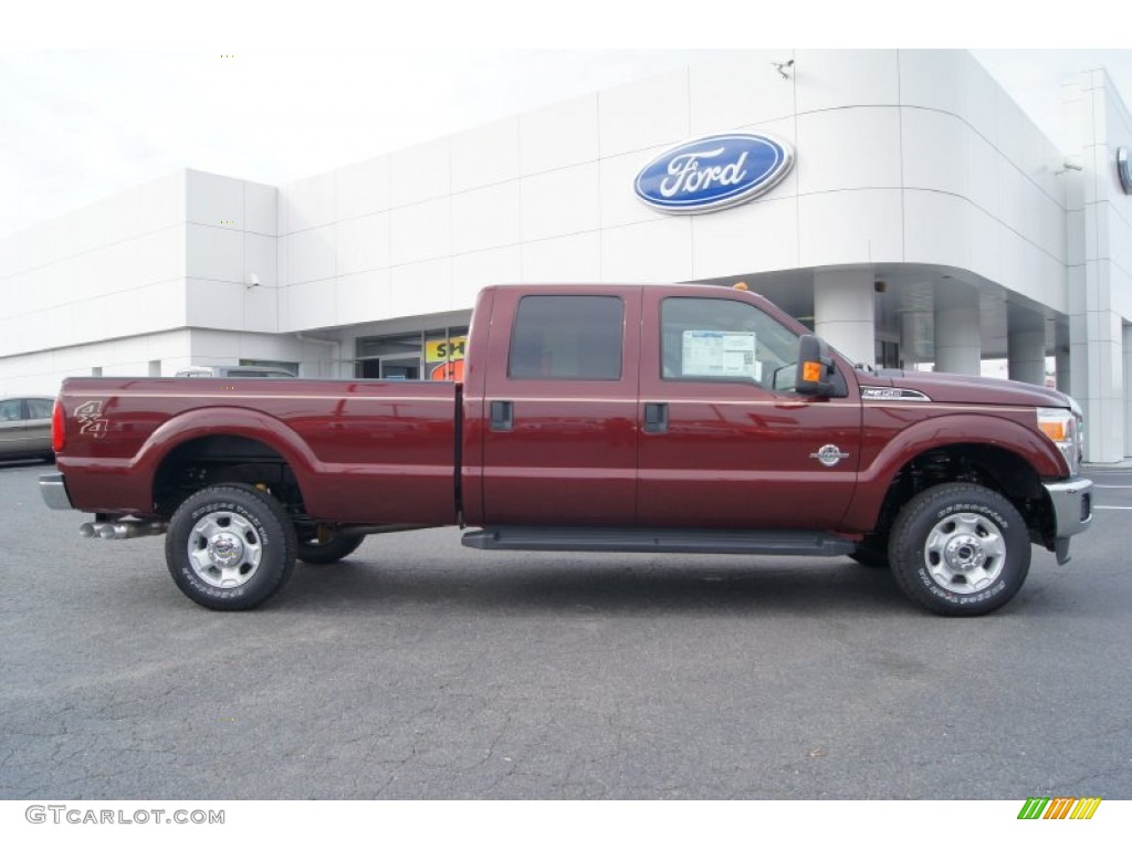 Autumn Red 2012 Ford F350 Super Duty XLT Crew Cab 4x4 Exterior Photo #56837649