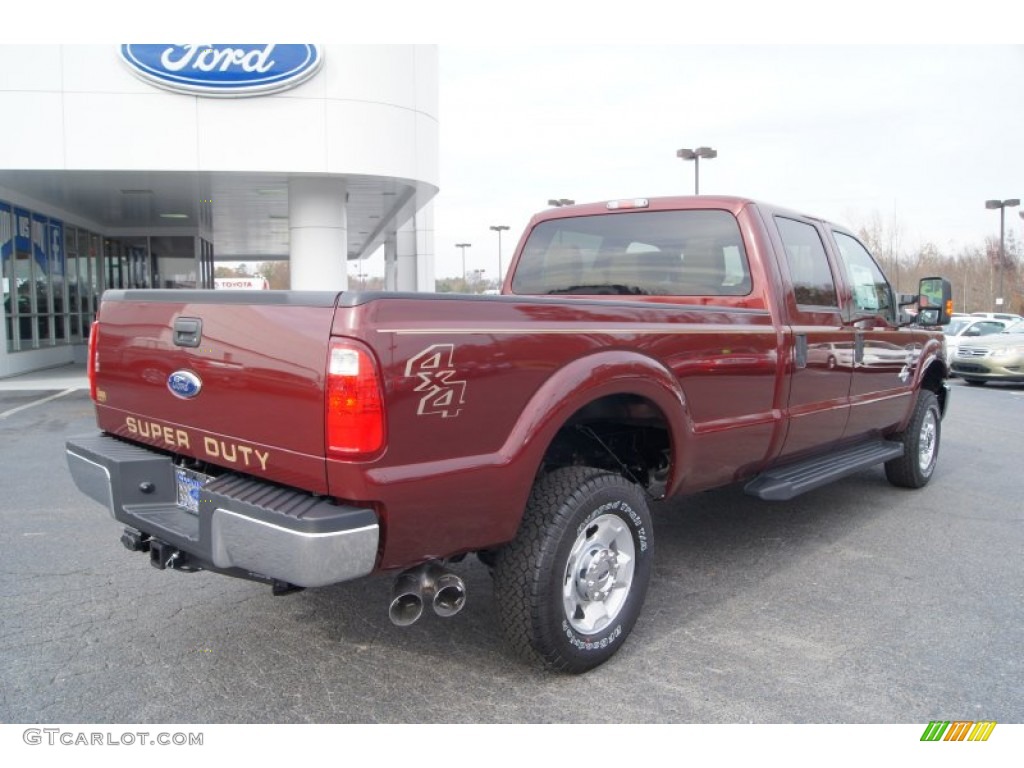 Autumn Red 2012 Ford F350 Super Duty XLT Crew Cab 4x4 Exterior Photo #56837659