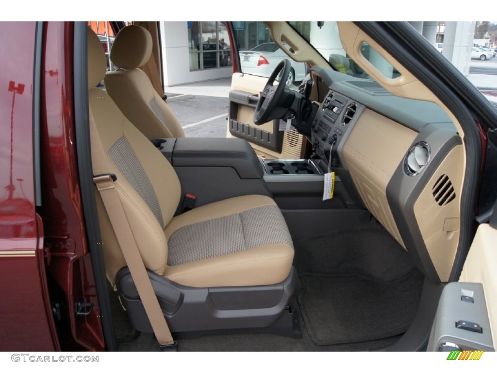 Adobe Interior 2012 Ford F350 Super Duty XLT Crew Cab 4x4 Photo #56837747