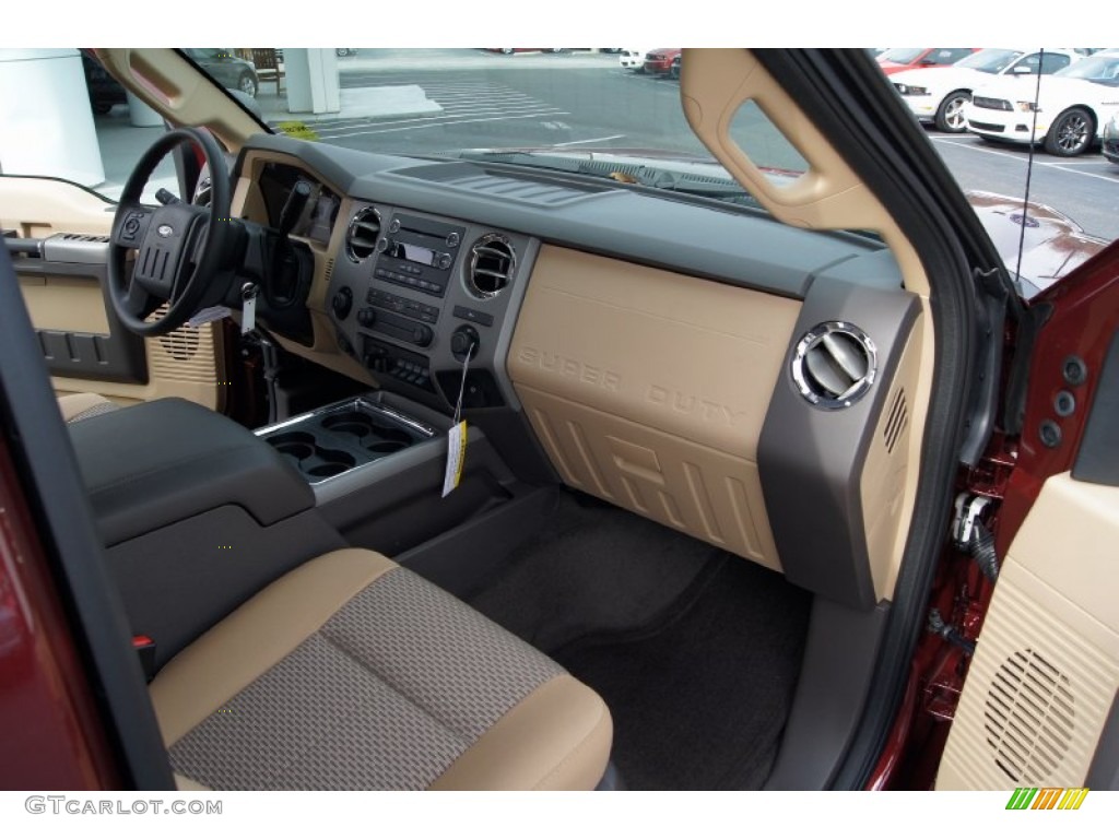2012 Ford F350 Super Duty XLT Crew Cab 4x4 Adobe Dashboard Photo #56837758