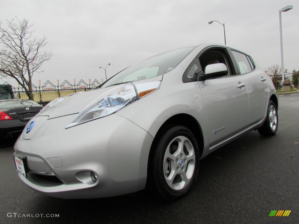 SL in Brilliant Silver with Light Gray Interior 2012 Nissan LEAF SL Parts