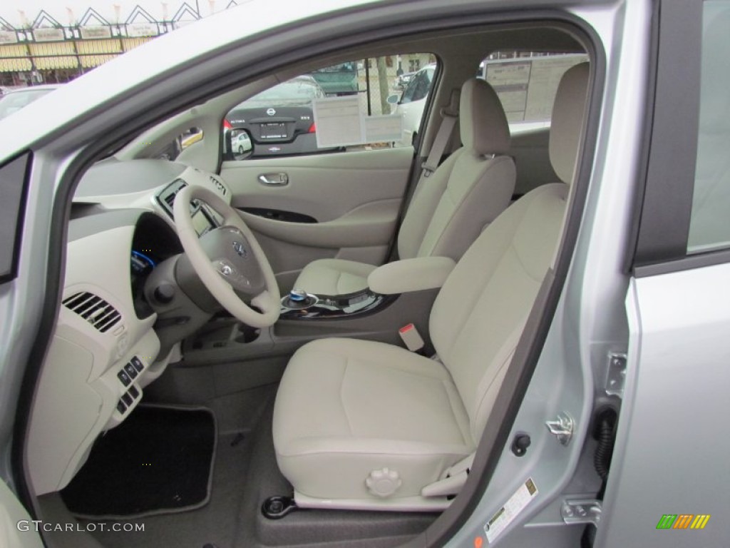 Light Gray Interior 2012 Nissan LEAF SL Photo #56838536
