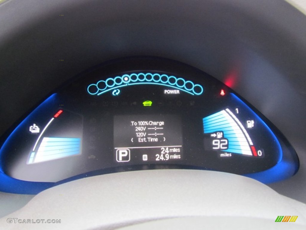 2012 Nissan LEAF SL Gauges Photo #56838600