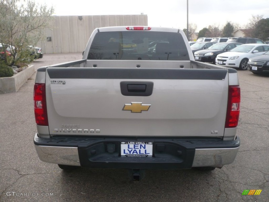 2009 Silverado 1500 LS Extended Cab - Silver Birch Metallic / Dark Titanium photo #5