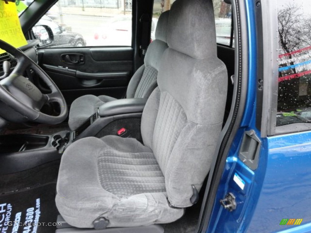 2001 S10 ZR2 Extended Cab 4x4 - Bright Blue Metallic / Graphite photo #10