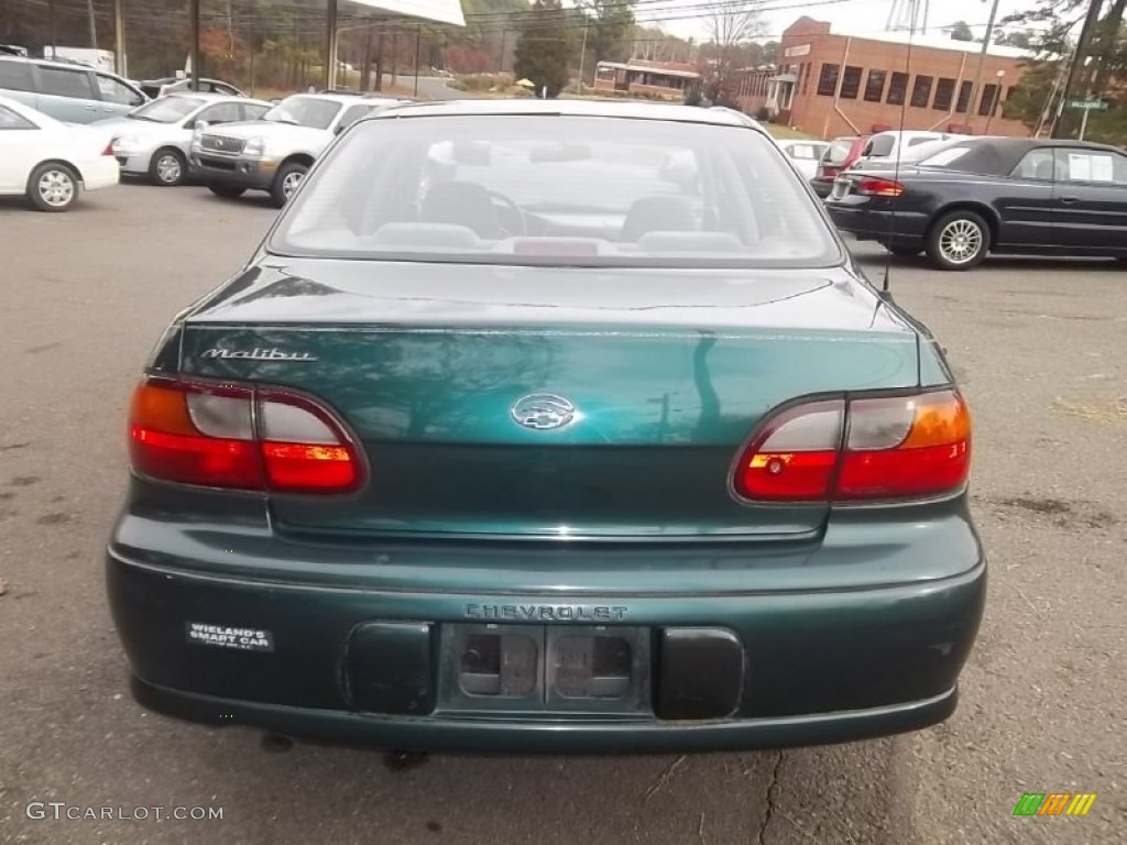 1998 Malibu Sedan - Dark Jade Green Metallic / Light Gray photo #5