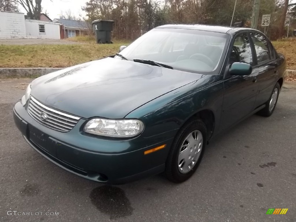 1998 Malibu Sedan - Dark Jade Green Metallic / Light Gray photo #8