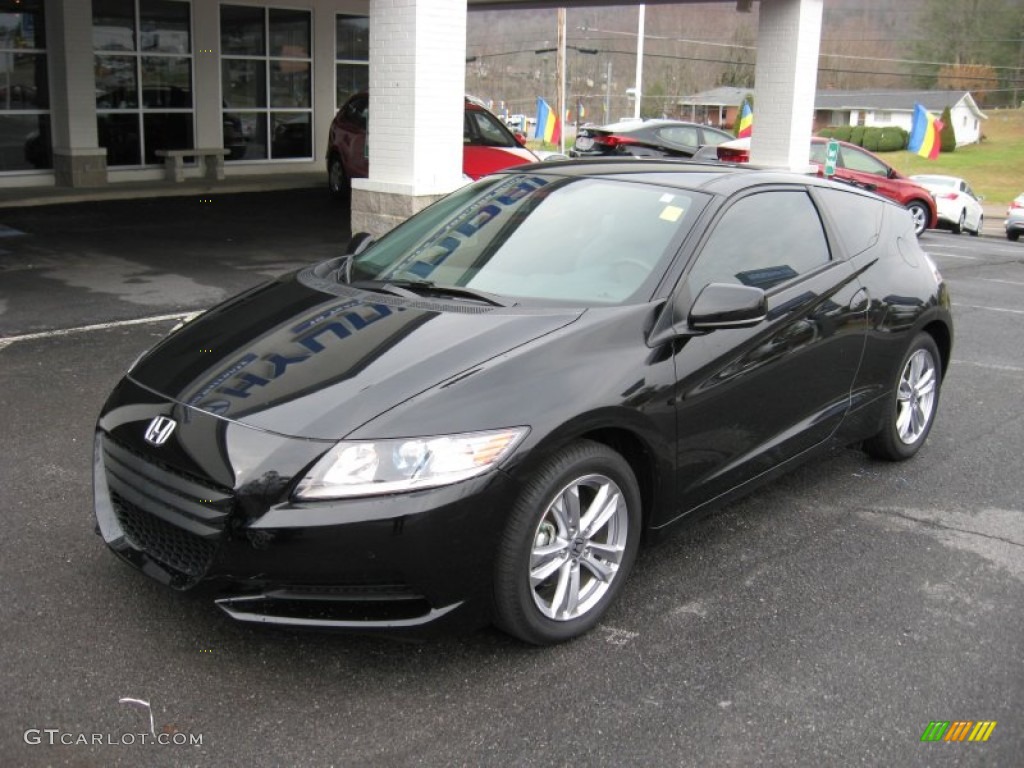 Crystal Black Pearl 2011 Honda CR-Z Sport Hybrid Exterior Photo #56844501