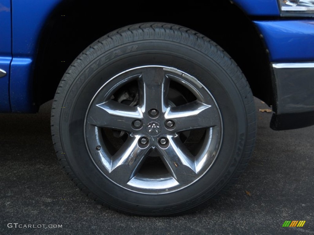 2008 Ram 1500 Big Horn Edition Quad Cab 4x4 - Electric Blue Pearl / Medium Slate Gray photo #17