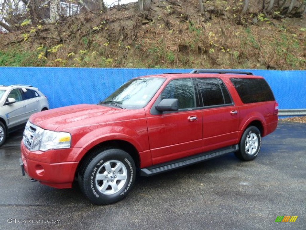 2009 Expedition EL XLT 4x4 - Sangria Red Metallic / Charcoal Black photo #1