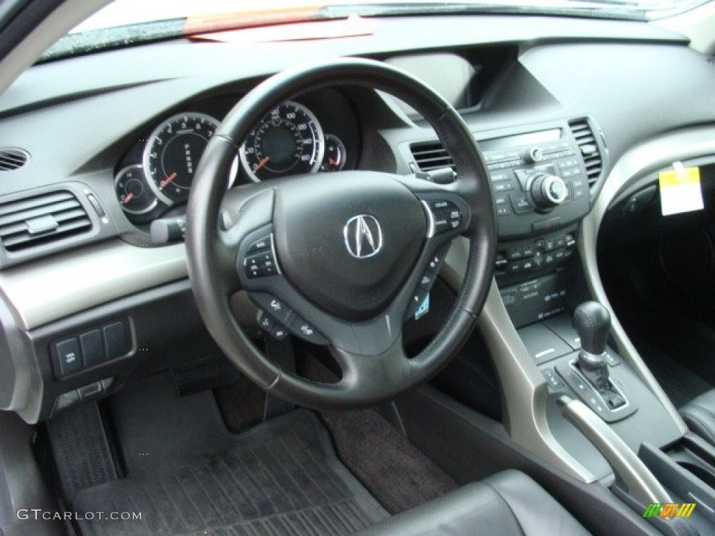 2010 Acura TSX Sedan Ebony Dashboard Photo #56846483