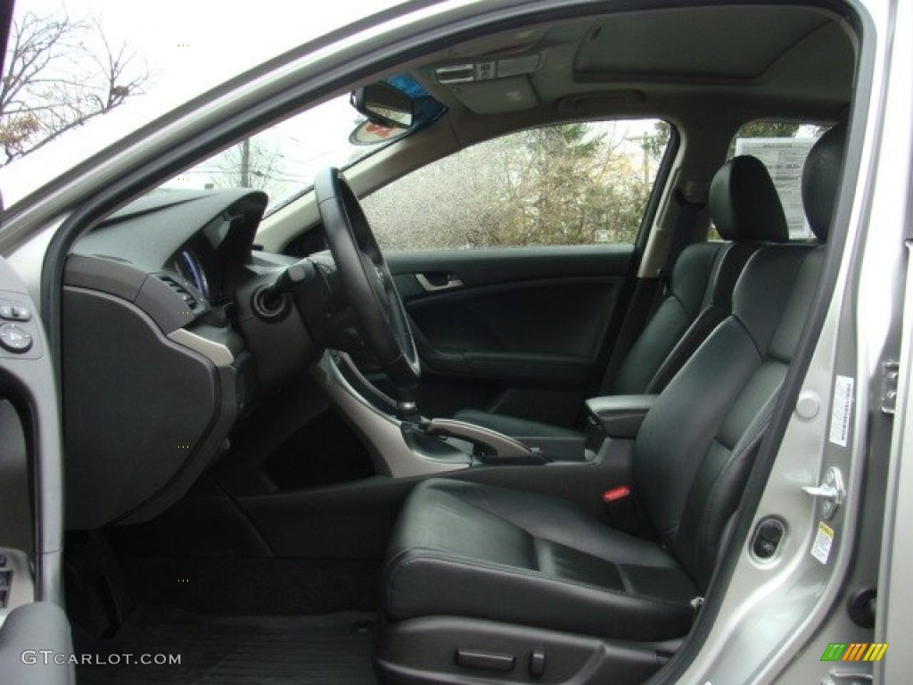 Ebony Interior 2010 Acura TSX Sedan Photo #56846493