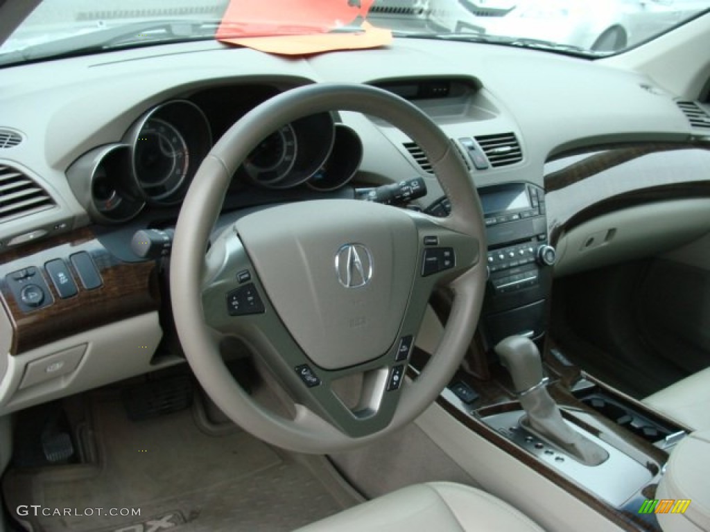 2010 Acura MDX Standard MDX Model Parchment Steering Wheel Photo #56846789