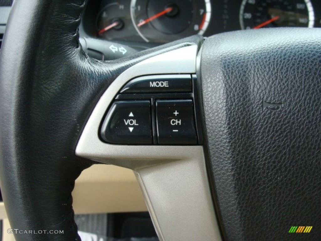 2009 Accord EX-L Coupe - Taffeta White / Ivory photo #15