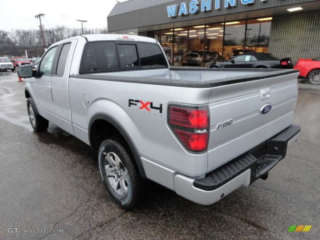 2011 F150 FX4 SuperCab 4x4 - Ingot Silver Metallic / Black photo #2