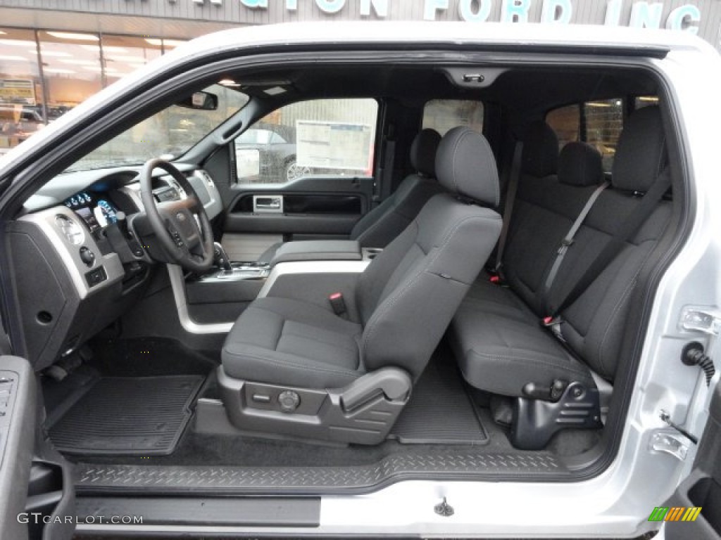 Black Interior 2011 Ford F150 FX4 SuperCab 4x4 Photo #56848151