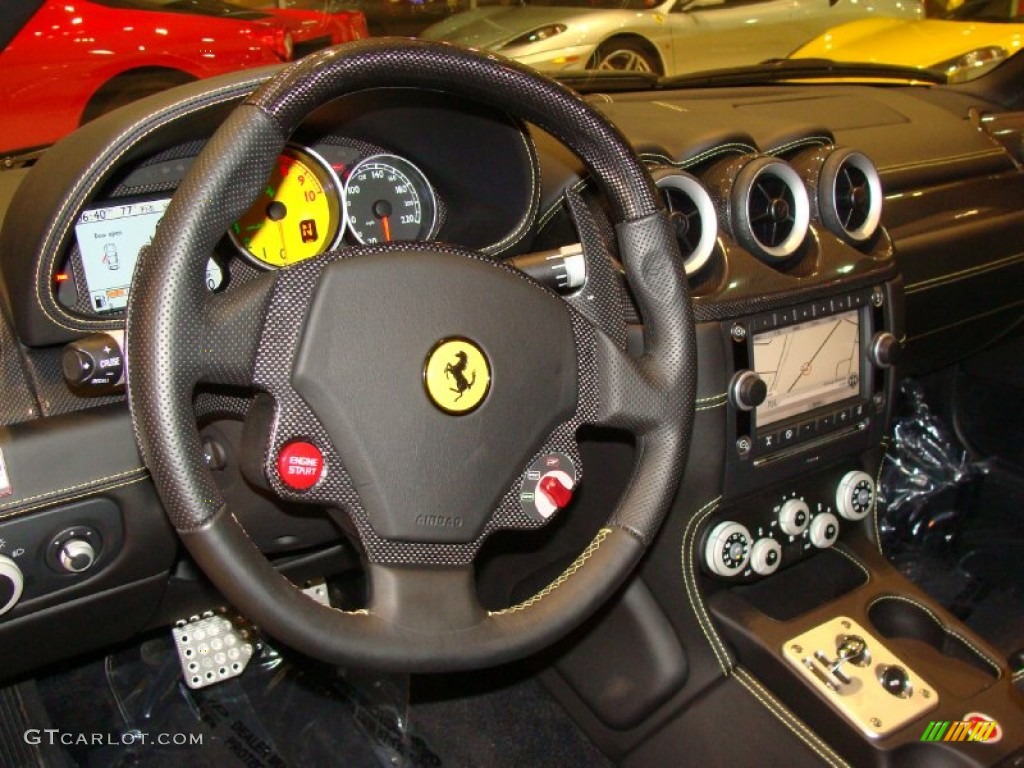 2010 Ferrari 612 Scaglietti F1A Nero Steering Wheel Photo #56848169