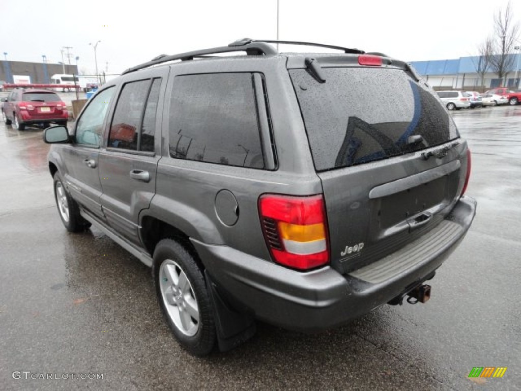 2002 Grand Cherokee Overland 4x4 - Graphite Metallic / Dark Slate Gray/Light Slate Gray photo #3