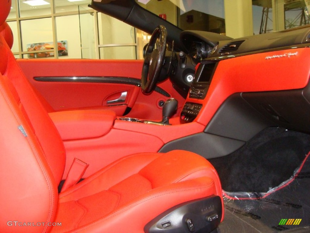 2012 GranTurismo Convertible GranCabrio Sport - Bianco Eldorado (White) / Rosso Corallo photo #14