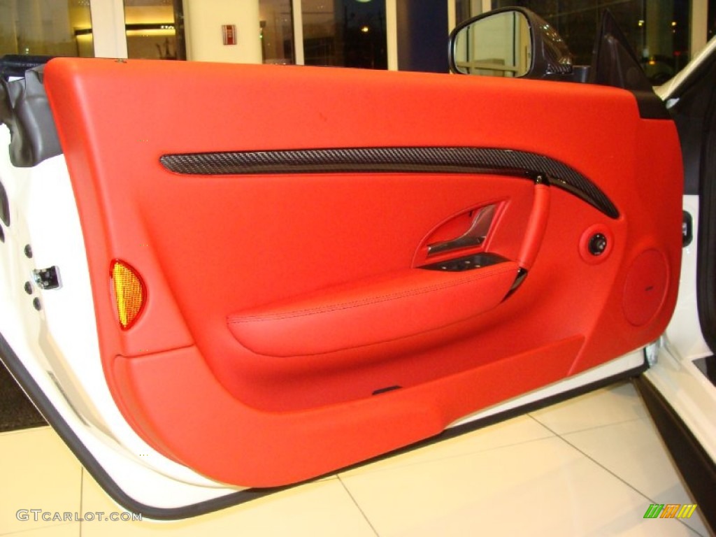 2012 Maserati GranTurismo Convertible GranCabrio Sport Rosso Corallo Door Panel Photo #56848697