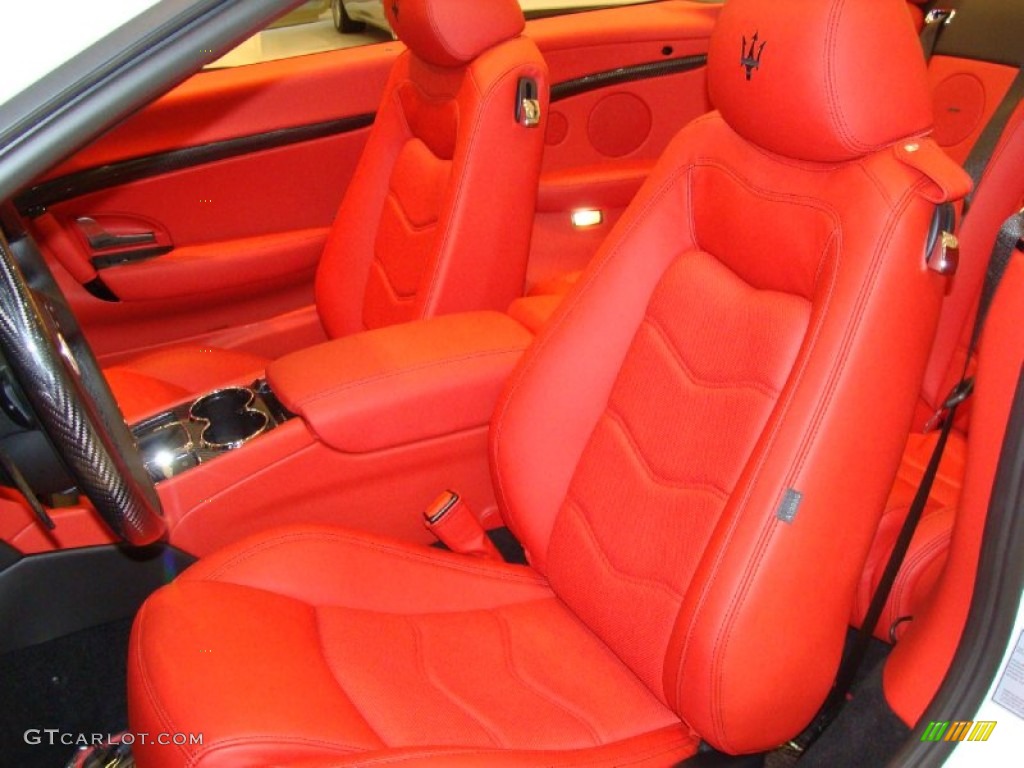 Drivers seat in Rosso Corallo 2012 Maserati GranTurismo Convertible GranCabrio Sport Parts