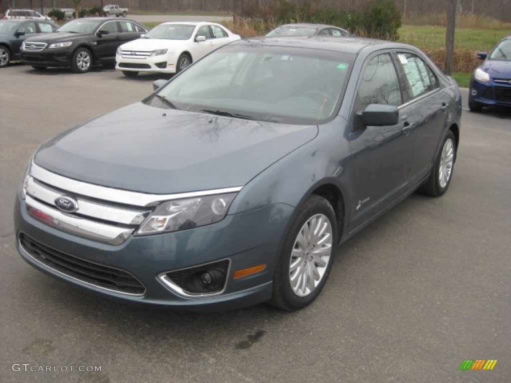 Steel Blue Metallic 2012 Ford Fusion Hybrid Exterior Photo #56849030