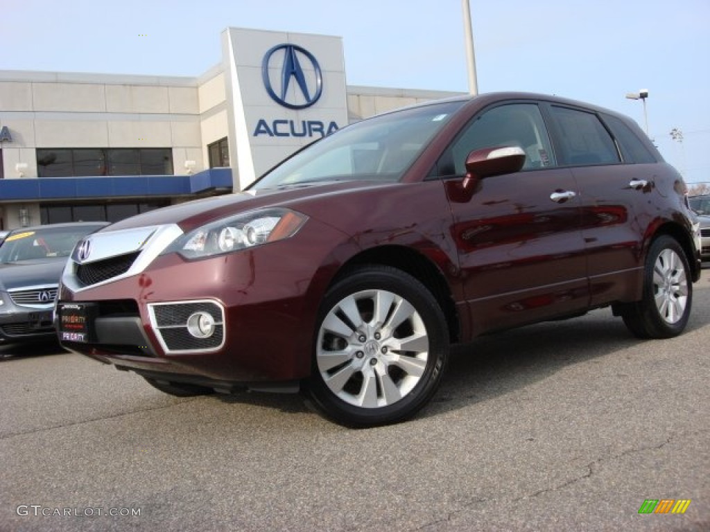 Basque Red Pearl 2010 Acura RDX SH-AWD Technology Exterior Photo #56849225