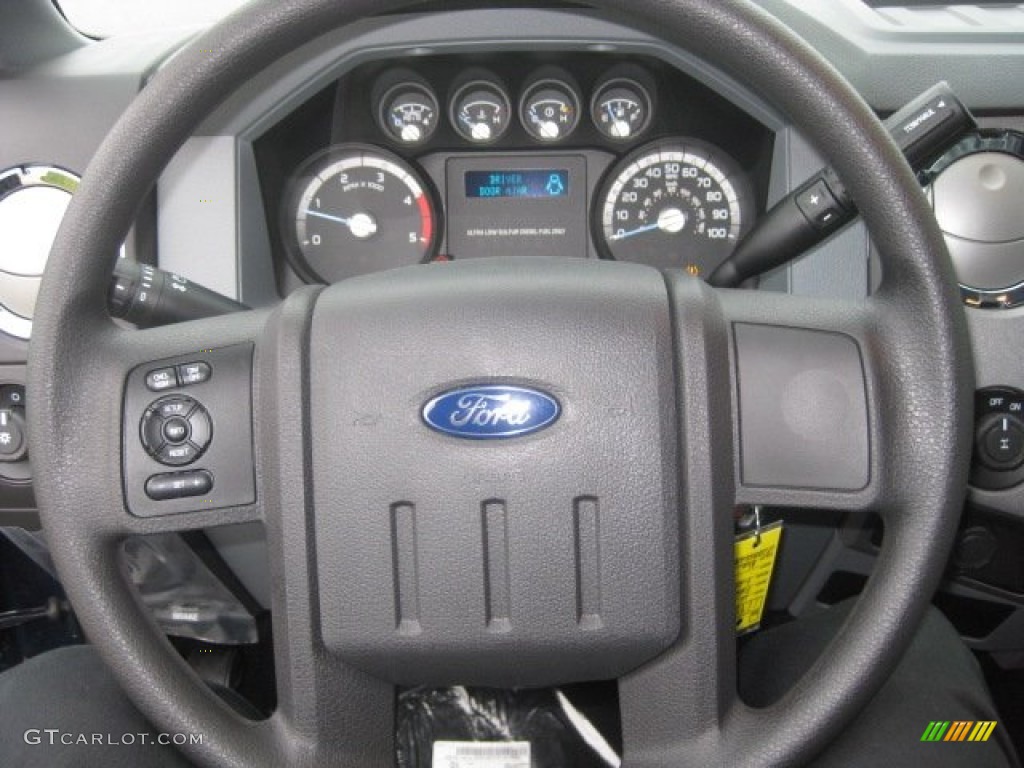 2012 Ford F350 Super Duty XLT SuperCab 4x4 Steel Steering Wheel Photo #56849249