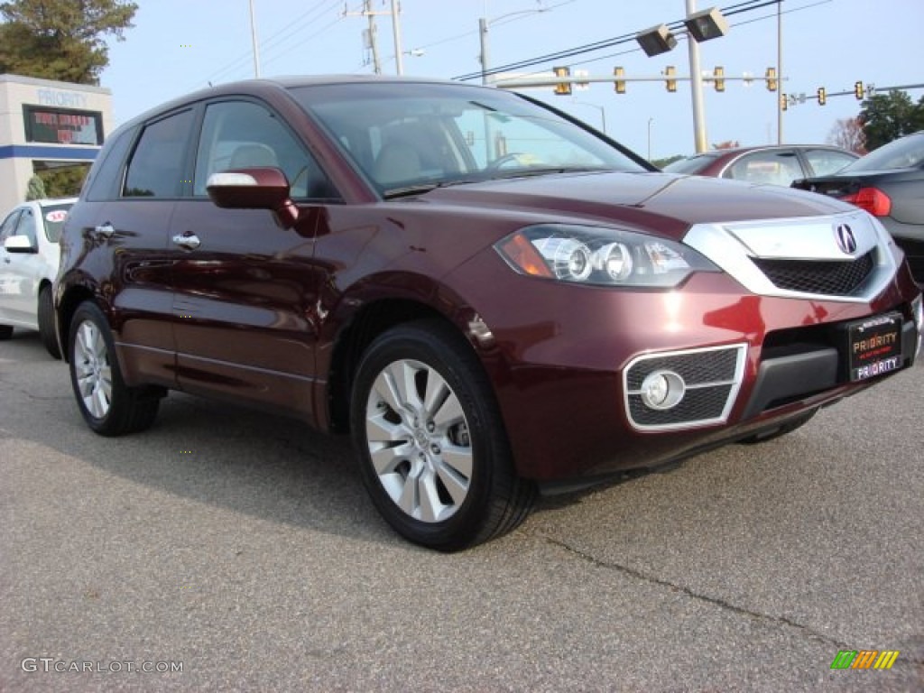 Basque Red Pearl 2010 Acura RDX SH-AWD Technology Exterior Photo #56849270