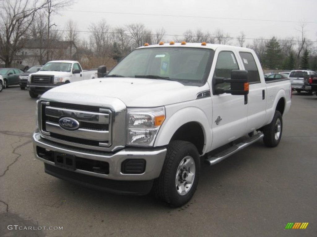 2012 F350 Super Duty XLT Crew Cab 4x4 - Oxford White / Adobe photo #1
