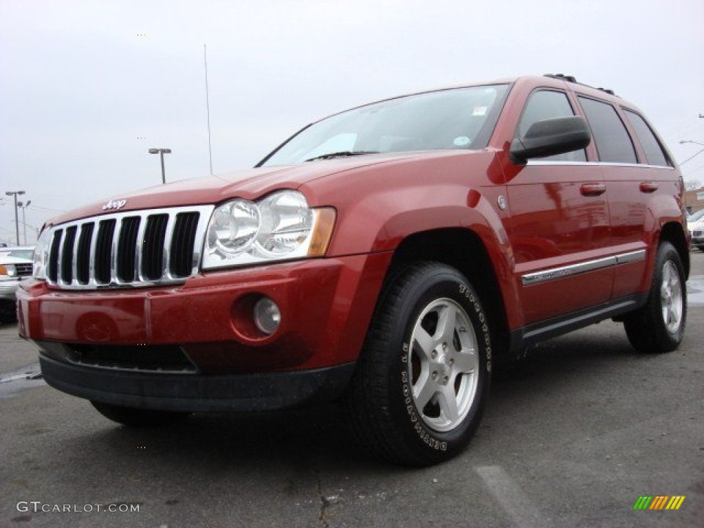 2006 Grand Cherokee Limited 4x4 - Inferno Red Crystal Pearl / Medium Slate Gray photo #1