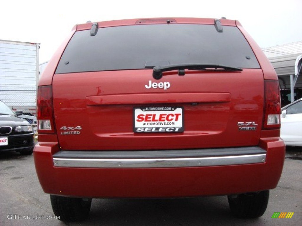 2006 Grand Cherokee Limited 4x4 - Inferno Red Crystal Pearl / Medium Slate Gray photo #4