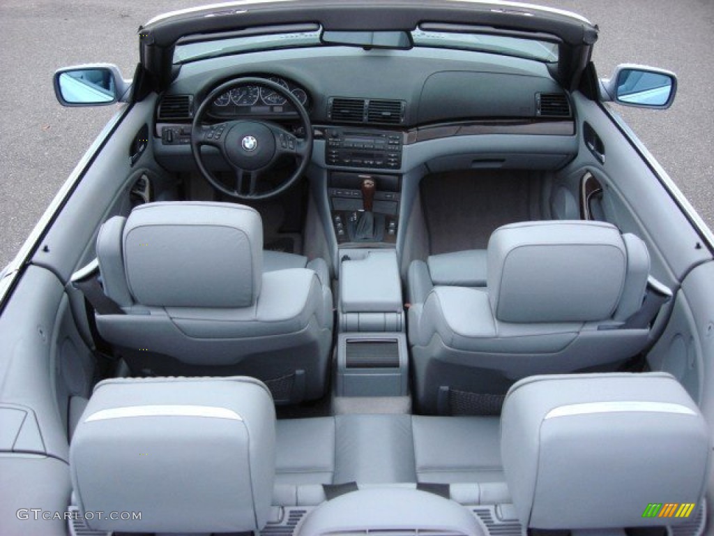 2002 3 Series 330i Convertible - Titanium Silver Metallic / Grey photo #12