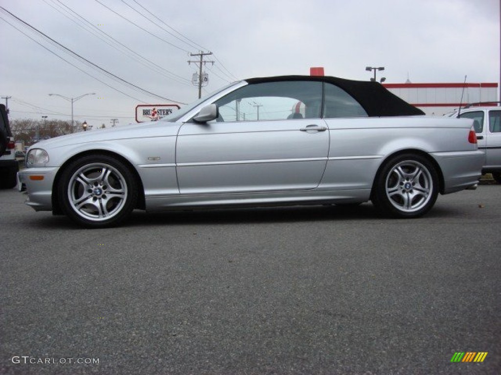 2002 3 Series 330i Convertible - Titanium Silver Metallic / Grey photo #26