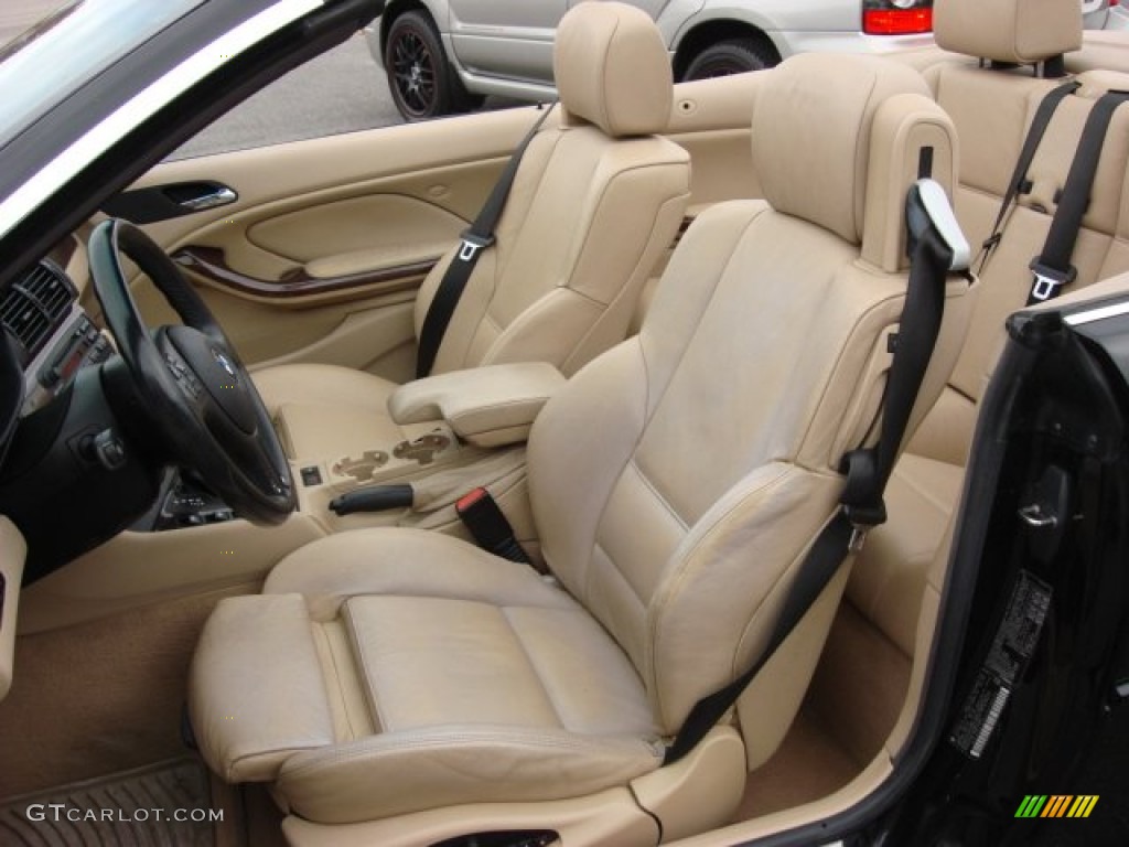 Beige Interior 2002 BMW 3 Series 325i Convertible Photo #56851850