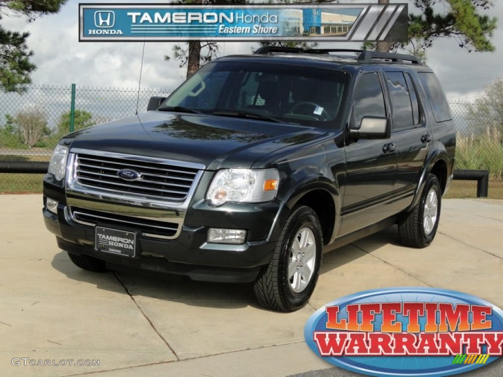 Black Pearl Slate Metallic Ford Explorer