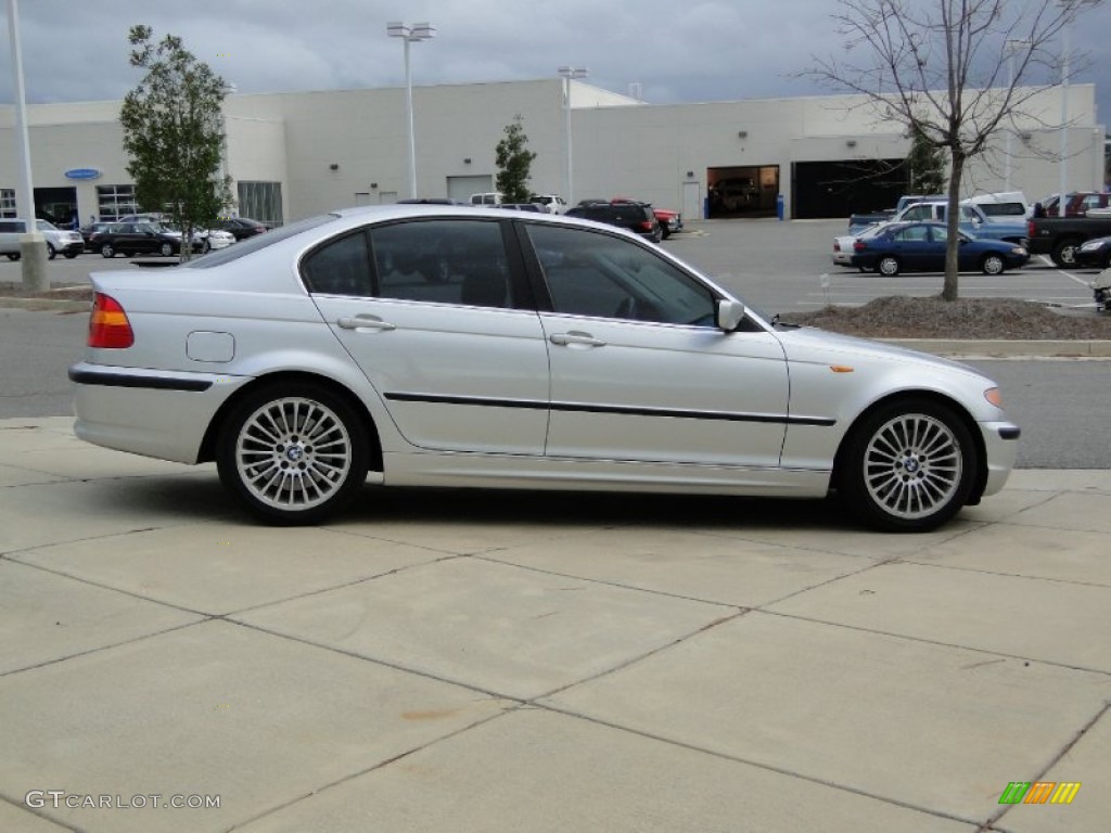 2003 3 Series 330i Sedan - Titanium Silver Metallic / Grey photo #4